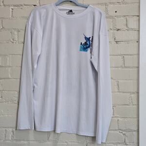 Cabo Joe Mens L Gorpcore Long-sleeve Fishing Shirt w/ Marlin Graphic Performance